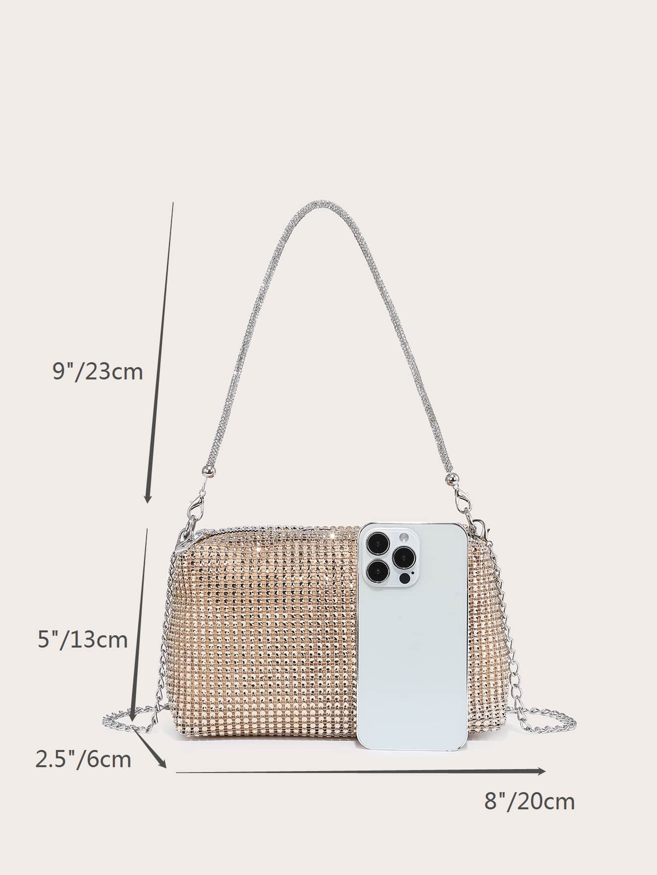 Bolsa Strass Mini Brillance
