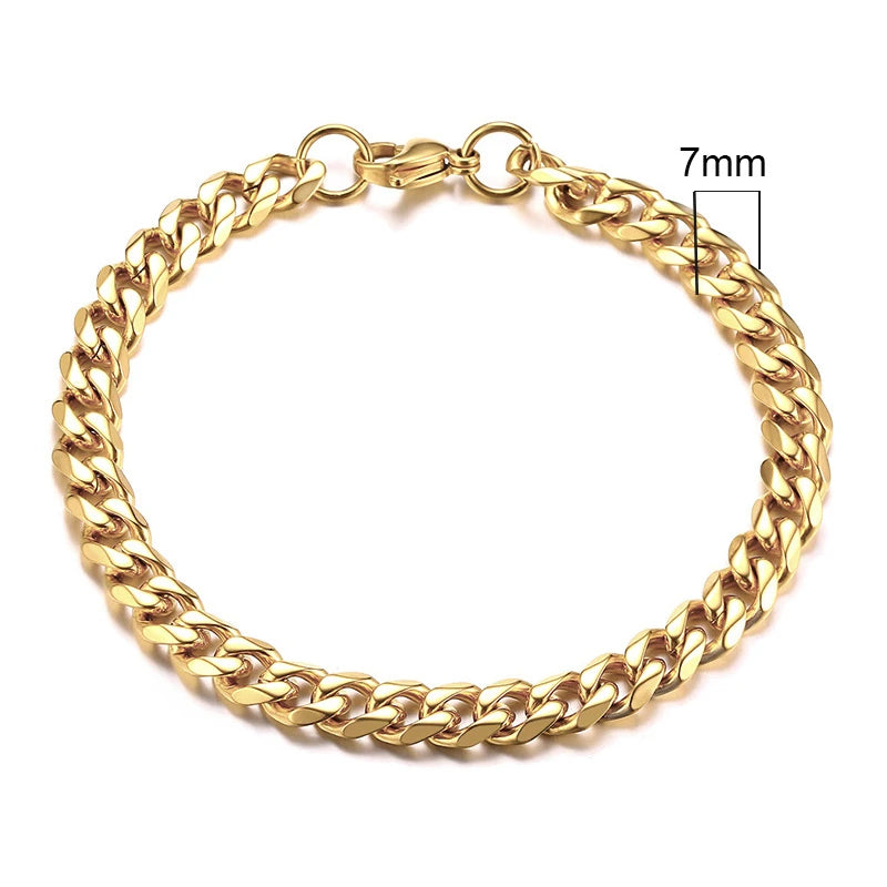 Pulseira Vnox Chunky Miami Curb