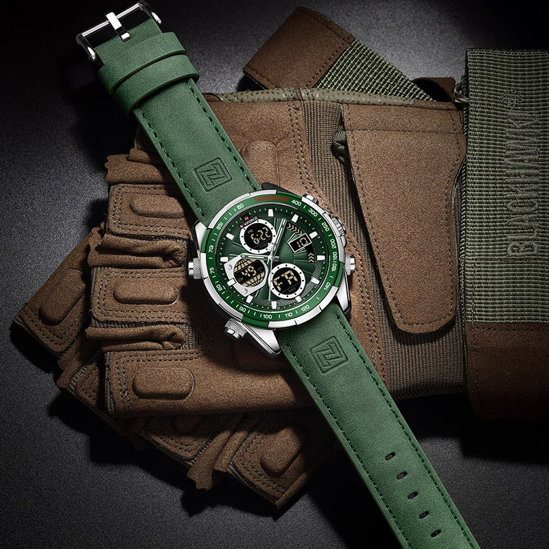 Relógio Masculino Prestige Digital com Pulseira em Couro