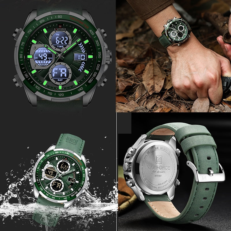 Relógio Masculino Prestige Digital com Pulseira em Couro