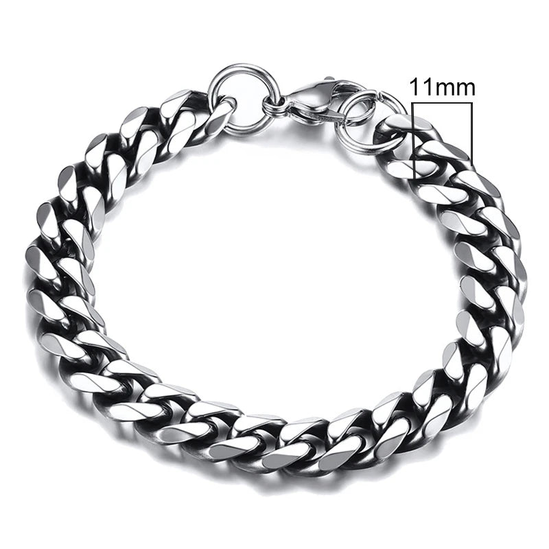 Pulseira Vnox Chunky Miami Curb