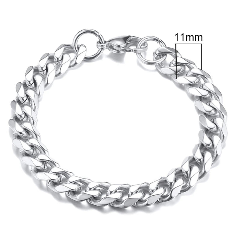 Pulseira Vnox Chunky Miami Curb