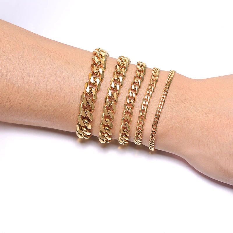 Pulseira Vnox Chunky Miami Curb