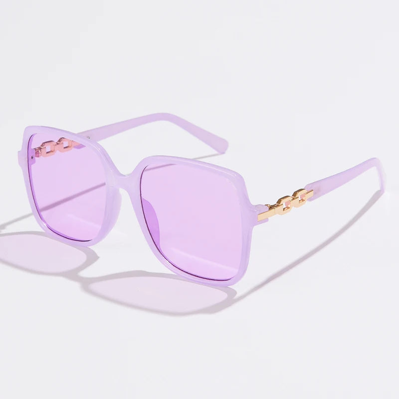 Óculos de Sol Feminino Oversized com Lentes Degradê