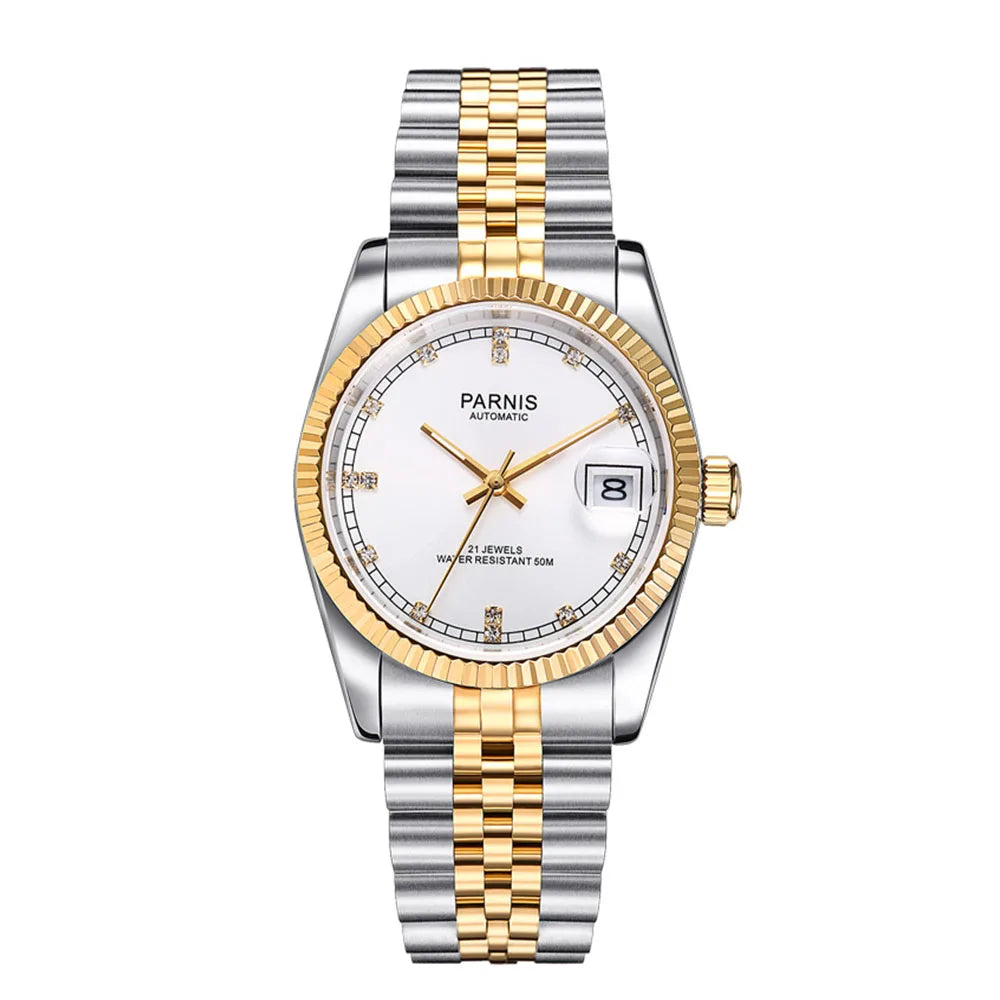 Relógio Feminino Parnis Sapphire Chronomaster