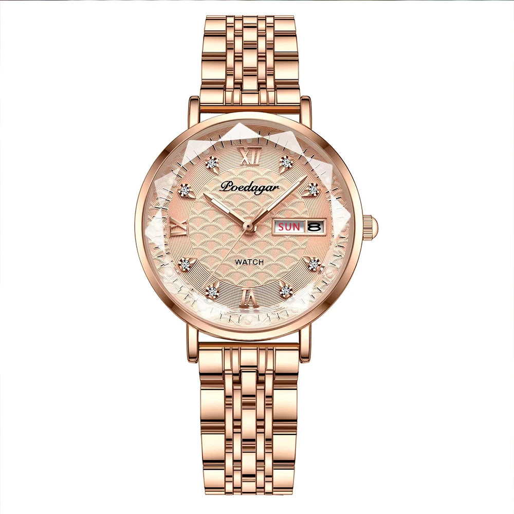 Relógio Feminino Stella Dorata com pulseira em aço