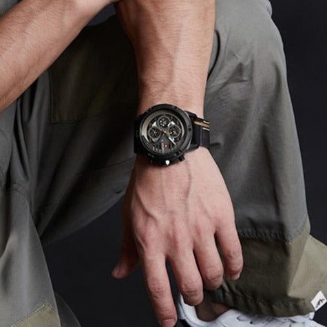 Relógio Masculino Cuir Royal com Pulseira em Couro