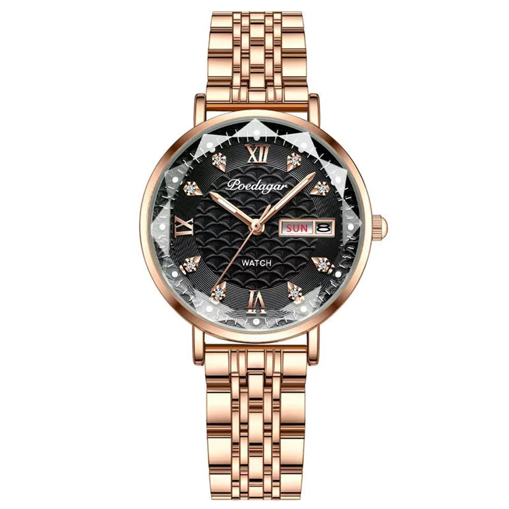 Relógio Feminino Stella Dorata com pulseira em aço