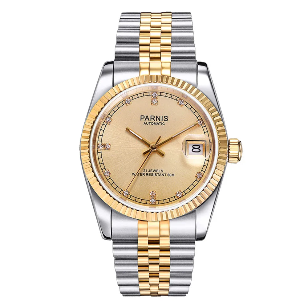 Relógio Feminino Parnis Sapphire Chronomaster