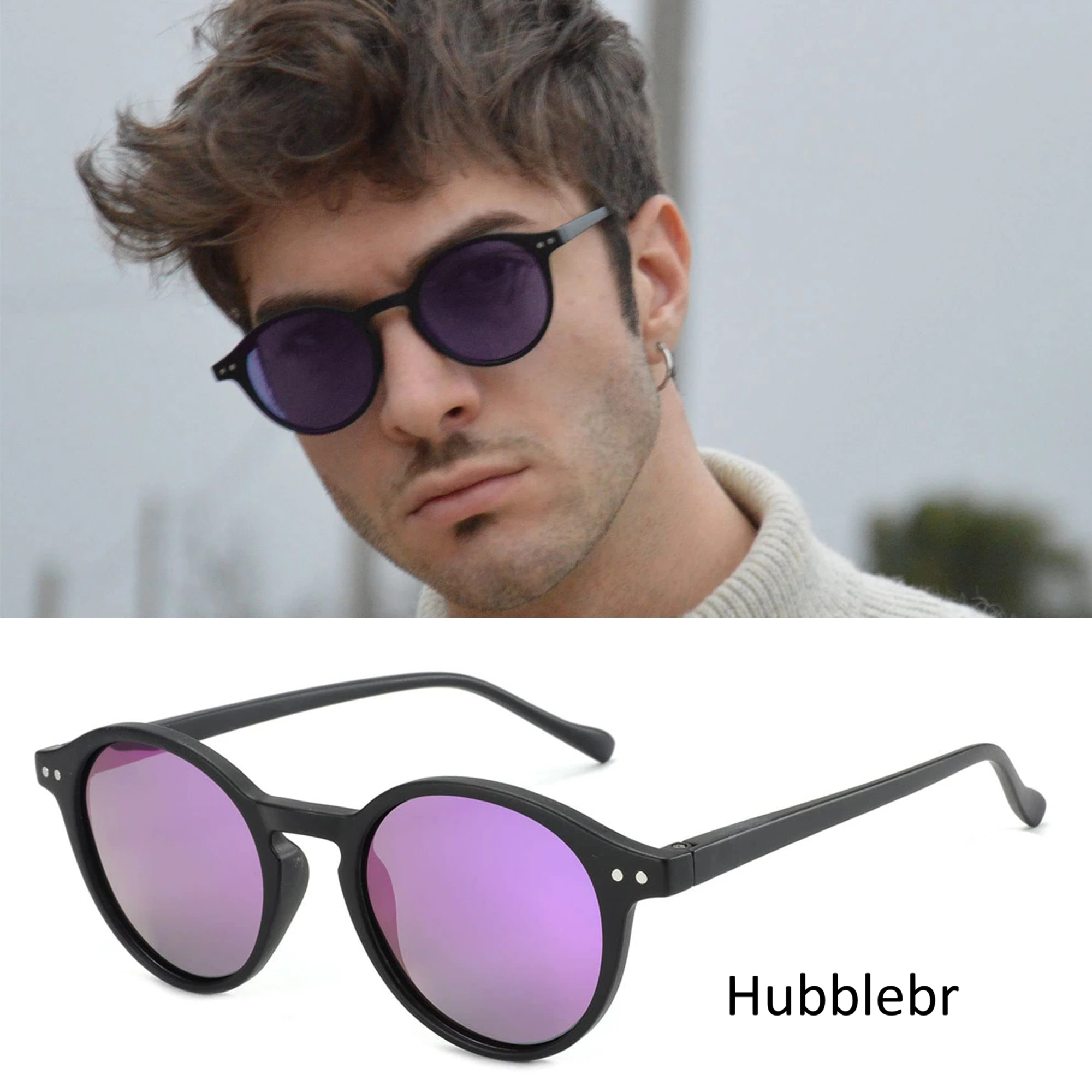 Óculos de Sol Vision Luxe Polarizado Retrô Redondo
