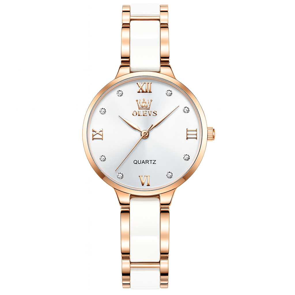 Relógio Feminino Étoile Blanche com pulseira em cerâmica