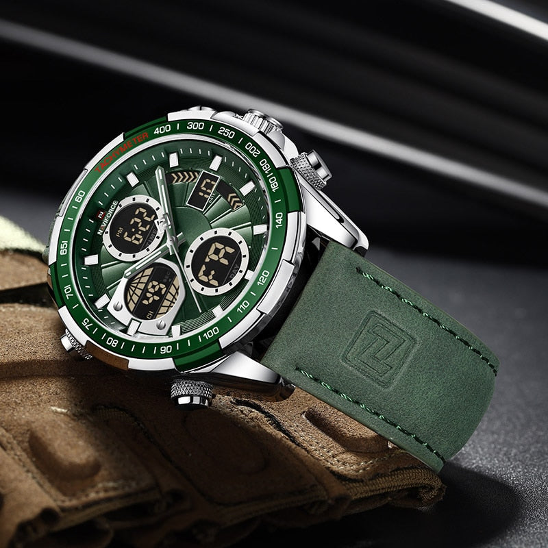 Relógio Masculino Prestige Digital com Pulseira em Couro