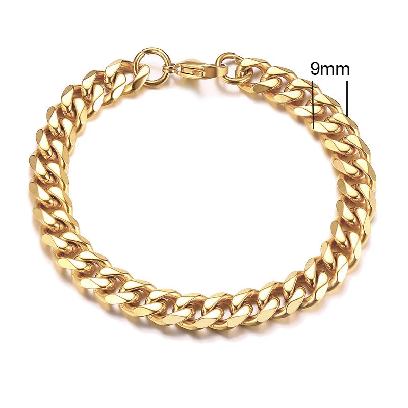 Pulseira Vnox Chunky Miami Curb