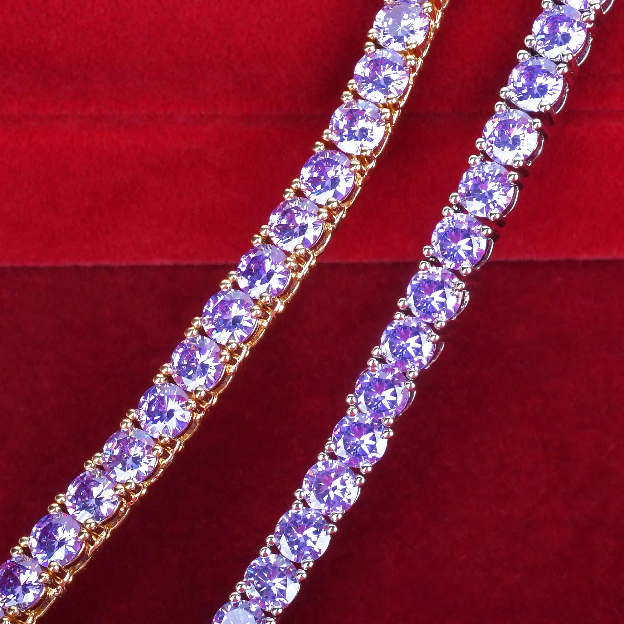 Colar Violeta d’Or Banhado a Ouro 24K