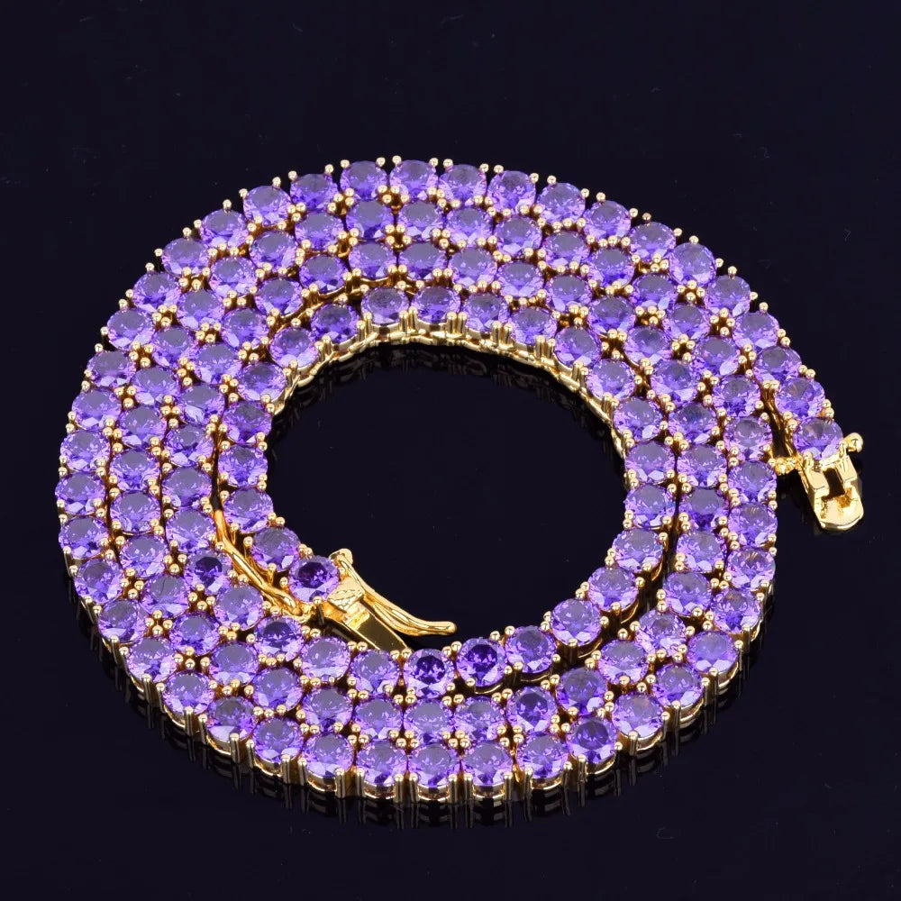 Colar Violeta d’Or Banhado a Ouro 24K