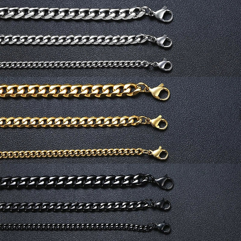 Pulseira Vnox Chunky Miami Curb