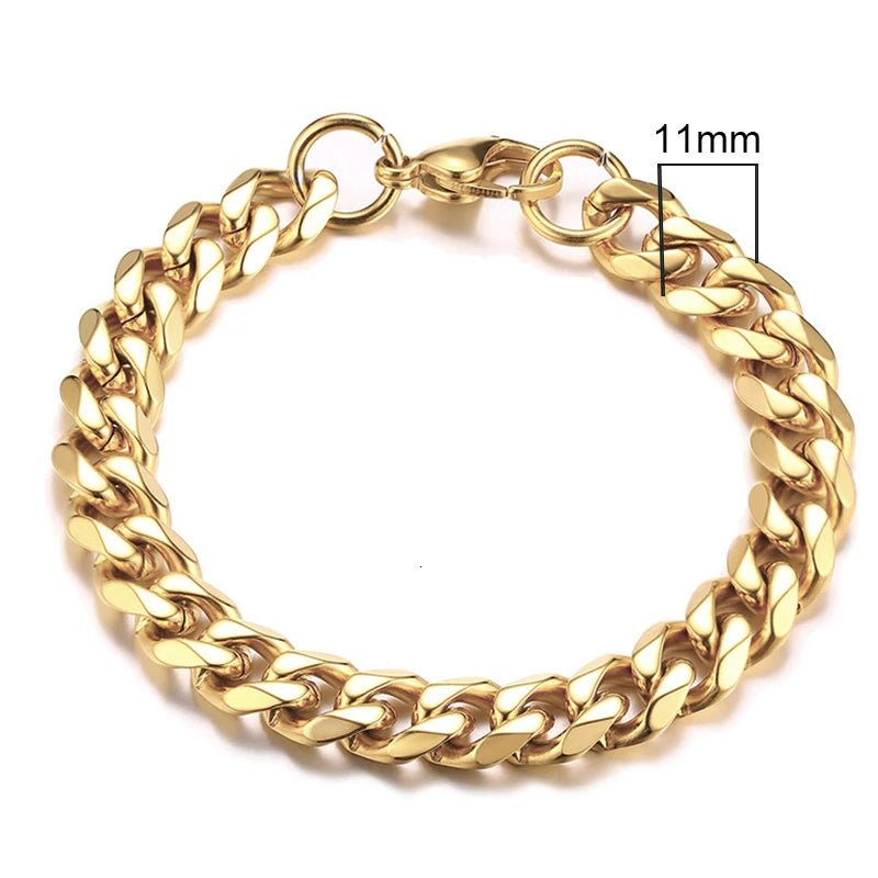 Pulseira Vnox Chunky Miami Curb