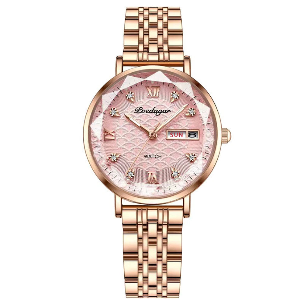 Relógio Feminino Stella Dorata com pulseira em aço