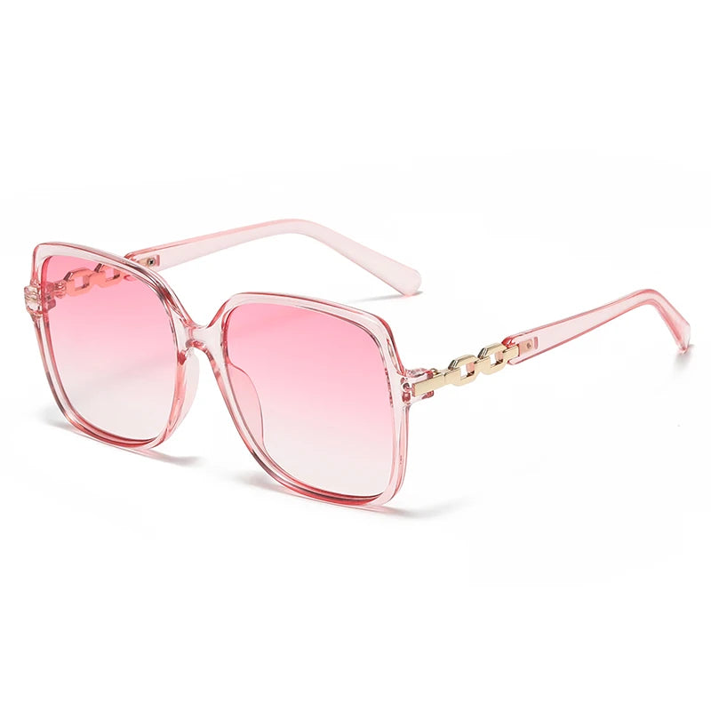 Óculos de Sol Feminino Oversized com Lentes Degradê