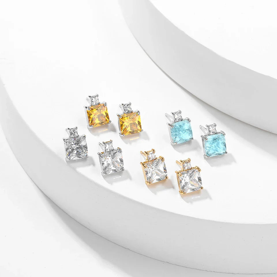 Conjunto Colar e Brincos Clarity em Zircônia