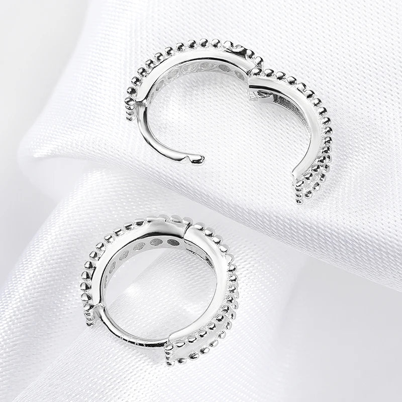 Brinco de Argola Celine com Moissanita