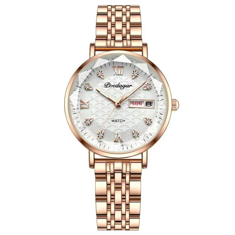 Relógio Feminino Stella Dorata com pulseira em aço