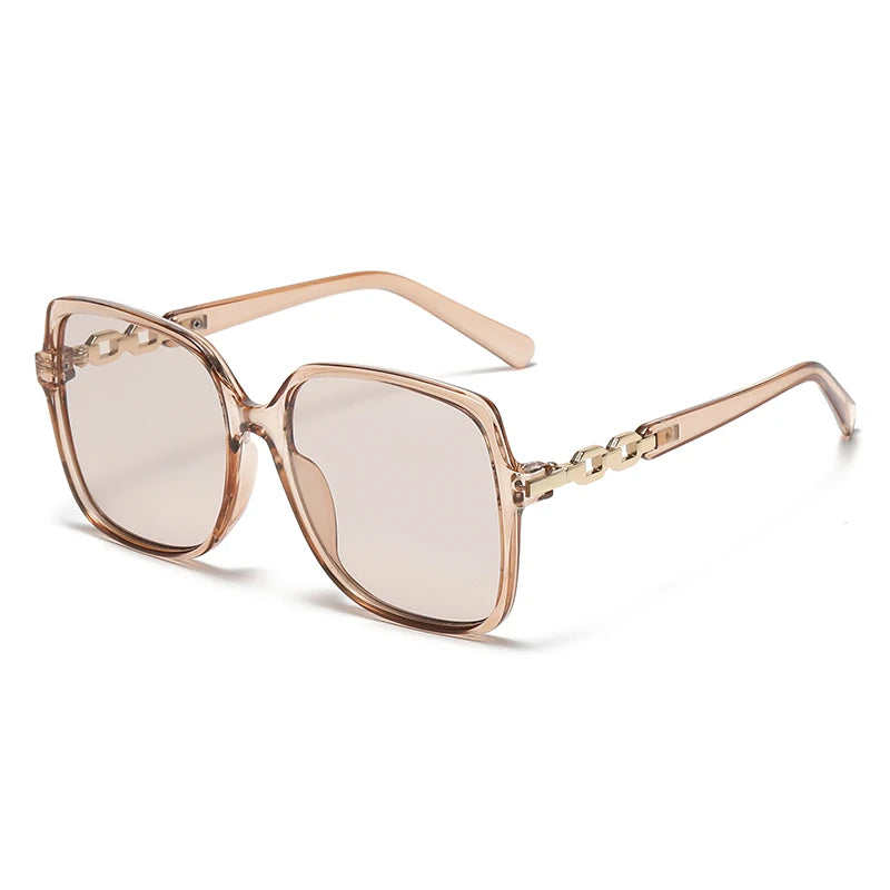 Óculos de Sol Feminino Oversized com Lentes Degradê