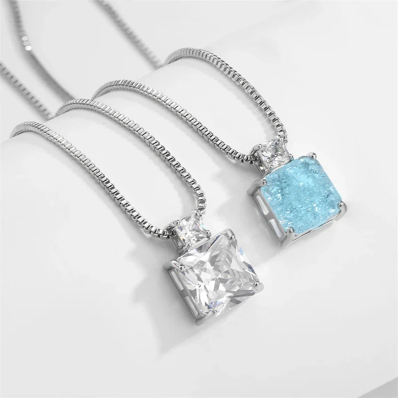Conjunto Colar e Brincos Clarity em Zircônia