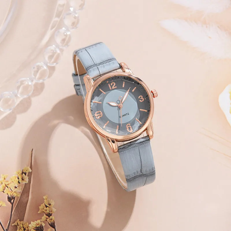 Relógio feminino Céleste Précieuse quartzo com pulseira em couro