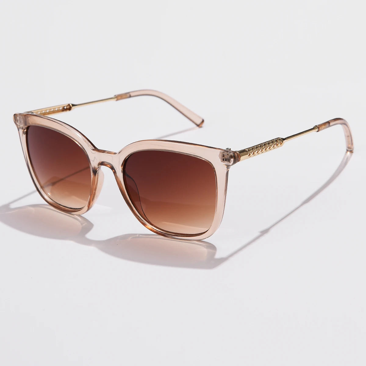 Óculos de Sol Feminino Vintage Quadrado Clássico com Lentes Degradê
