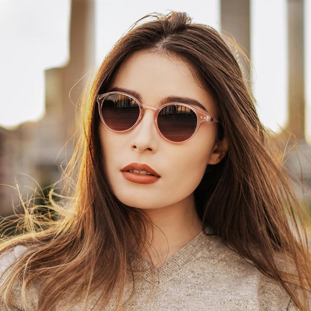 Óculos de Sol Vision Luxe Polarizado Retrô Redondo